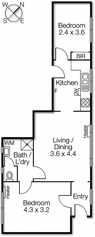 2/38 Mitford Street, Elwood VIC 3184 - Floorplan