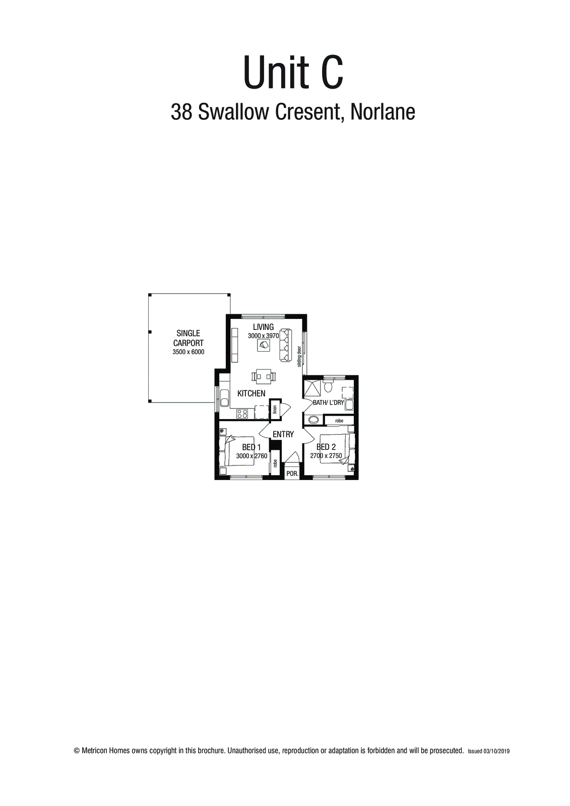 2/38 Swallow Crescent, Norlane VIC 3214 - Floorplan