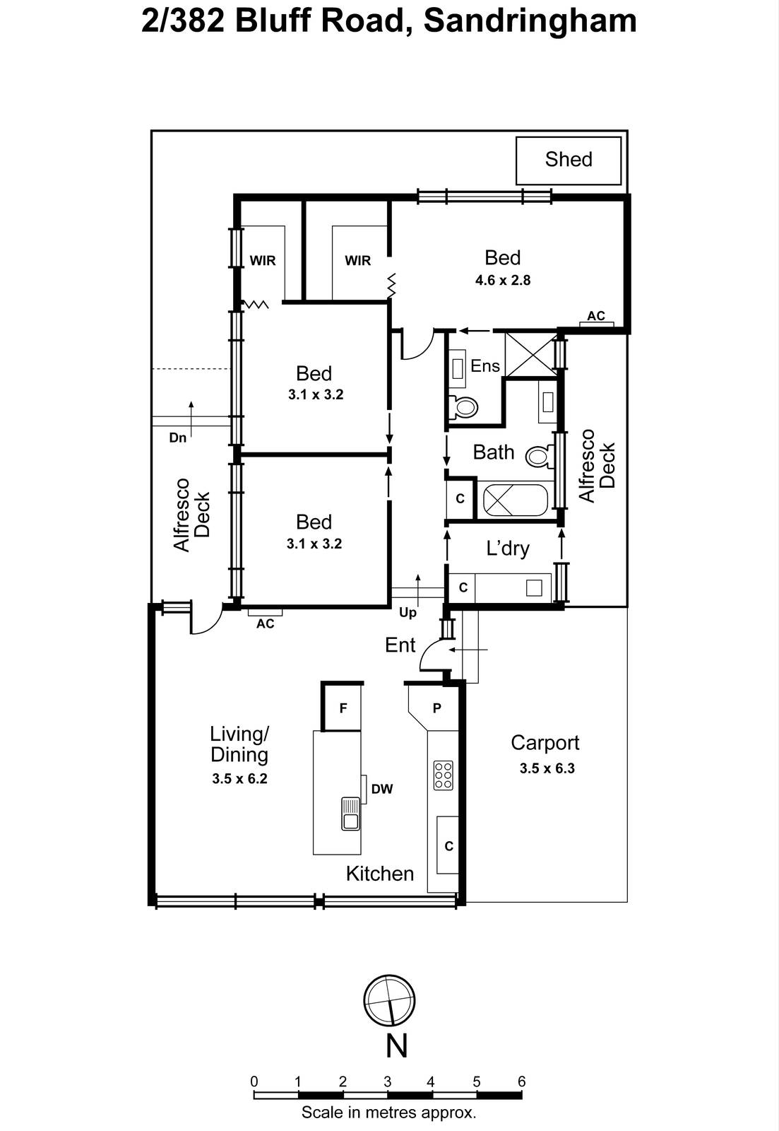 2/382 Bluff Road, Sandringham VIC 3191 - Floorplan