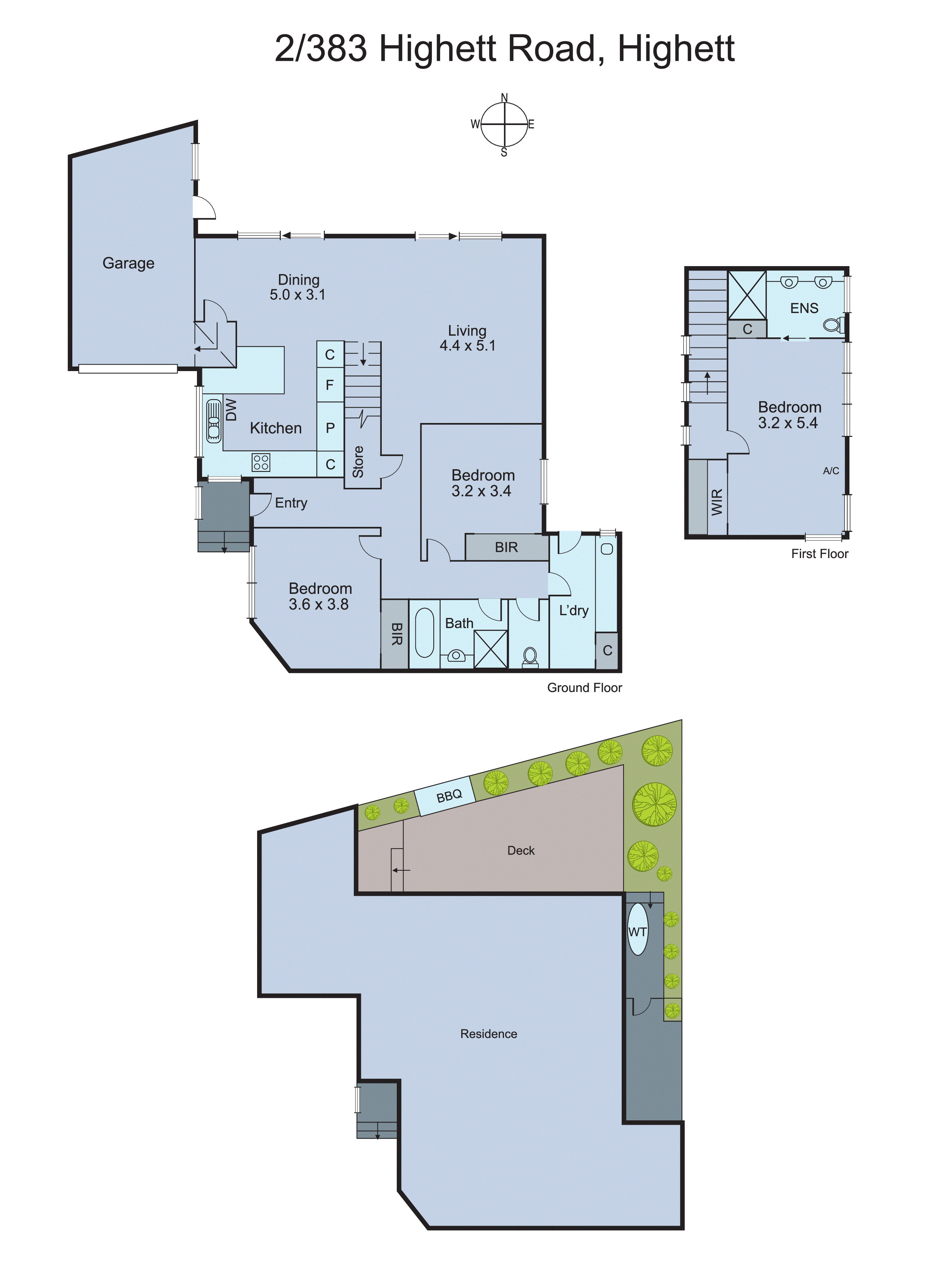 2/383 Highett Road, Highett VIC 3190 - Floorplan