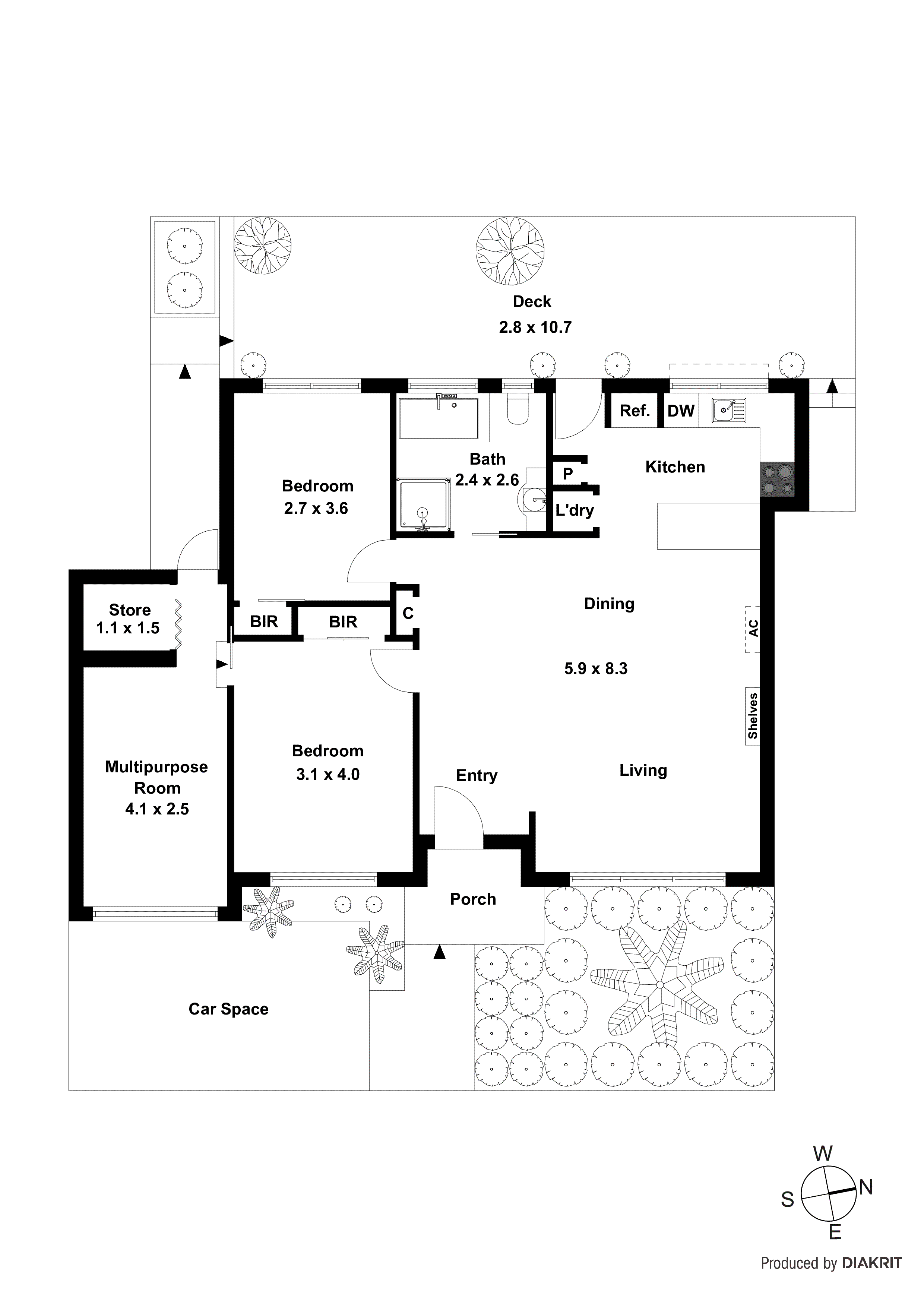 2/39 Fourth Street, Black Rock VIC 3193 - Floorplan