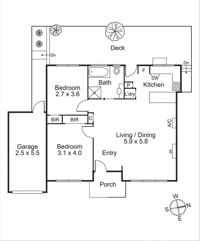 2/39 Fourth Street, Black Rock VIC 3193 - Floorplan