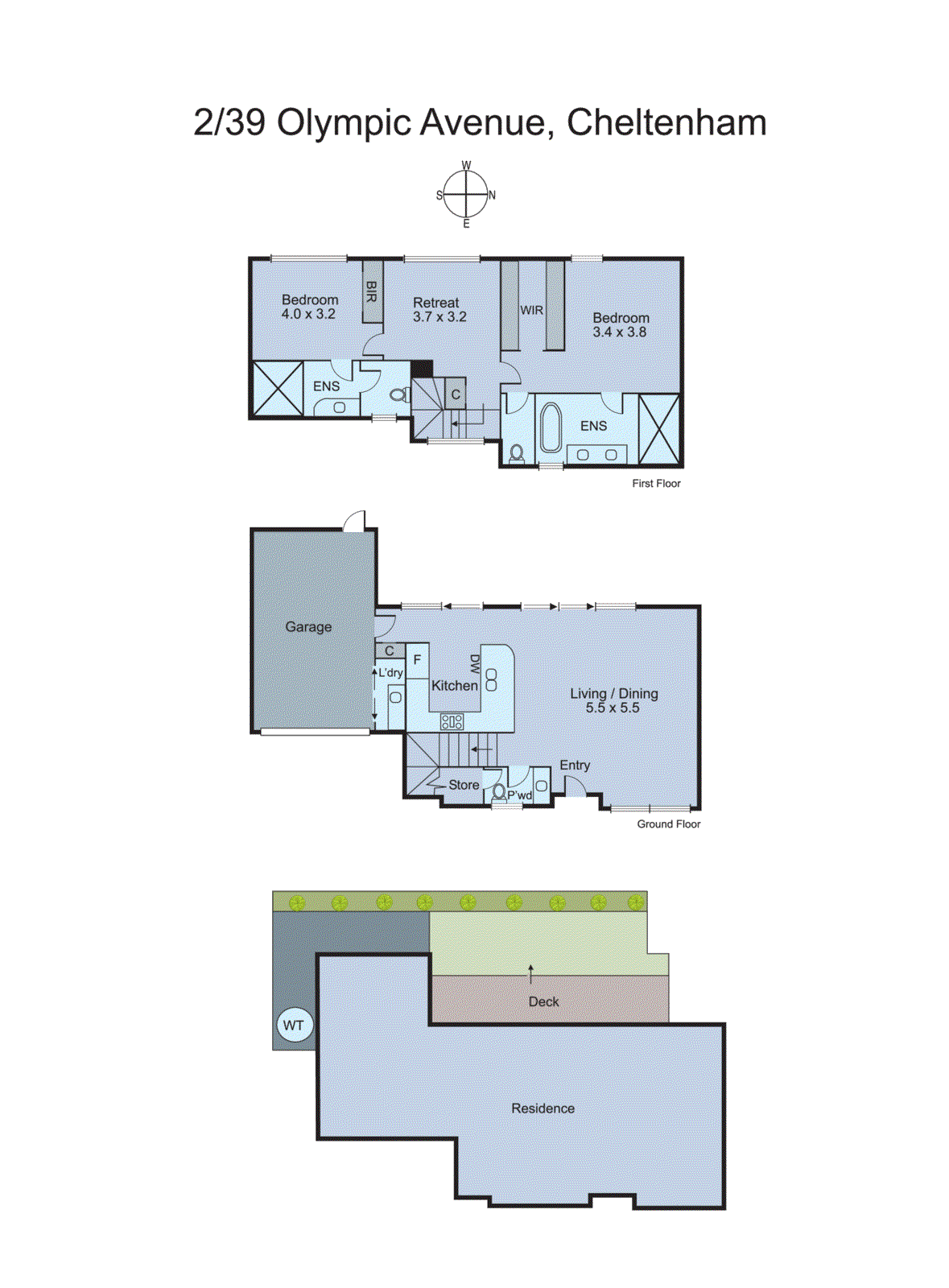 2/39 Olympic Avenue, Cheltenham VIC 3192 - Floorplan