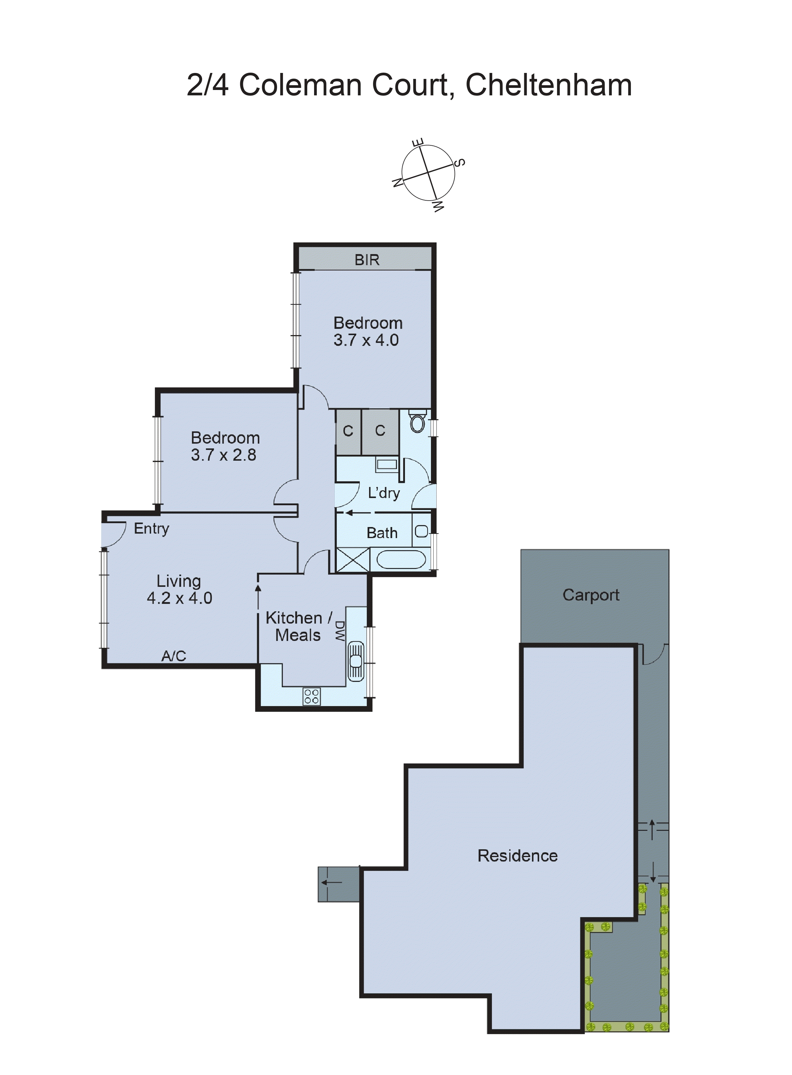 2/4 Coleman Court, Cheltenham VIC 3192 - Floorplan