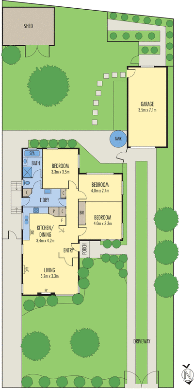 24 Gibbs Street, Newcomb VIC 3219 - Floorplan