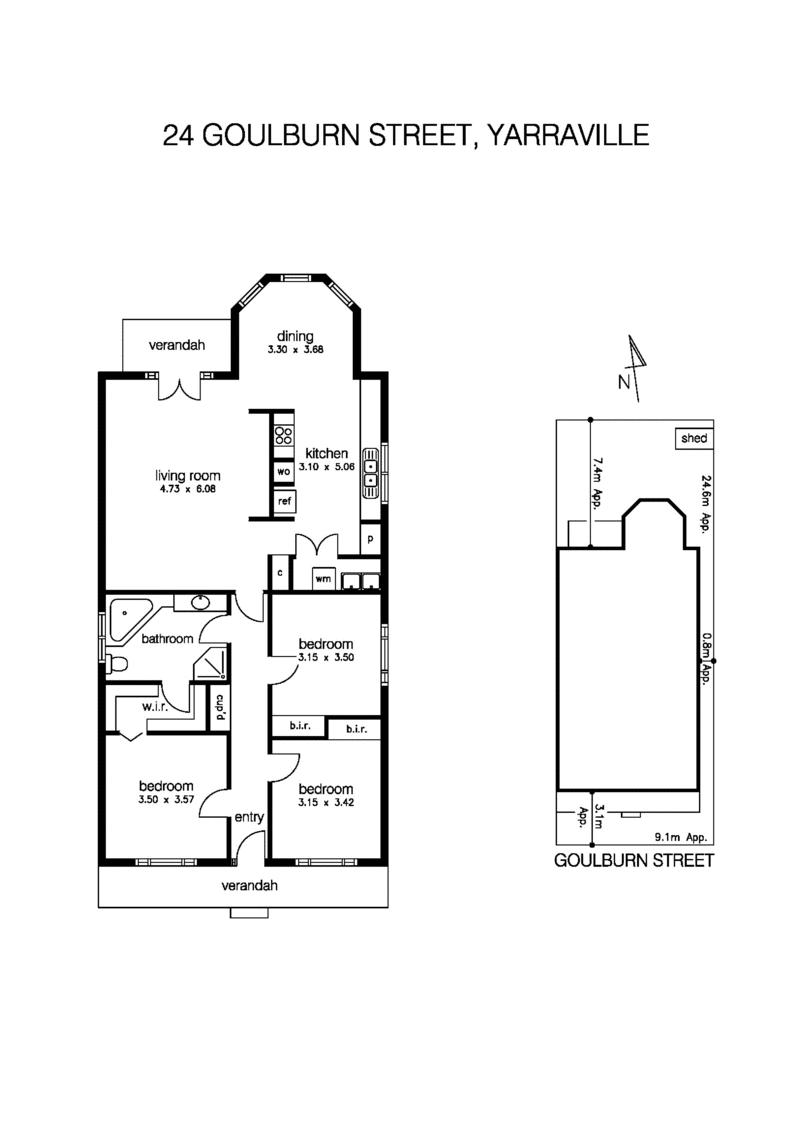 24 Goulburn Street, YARRAVILLE VIC 3013 - Floorplan