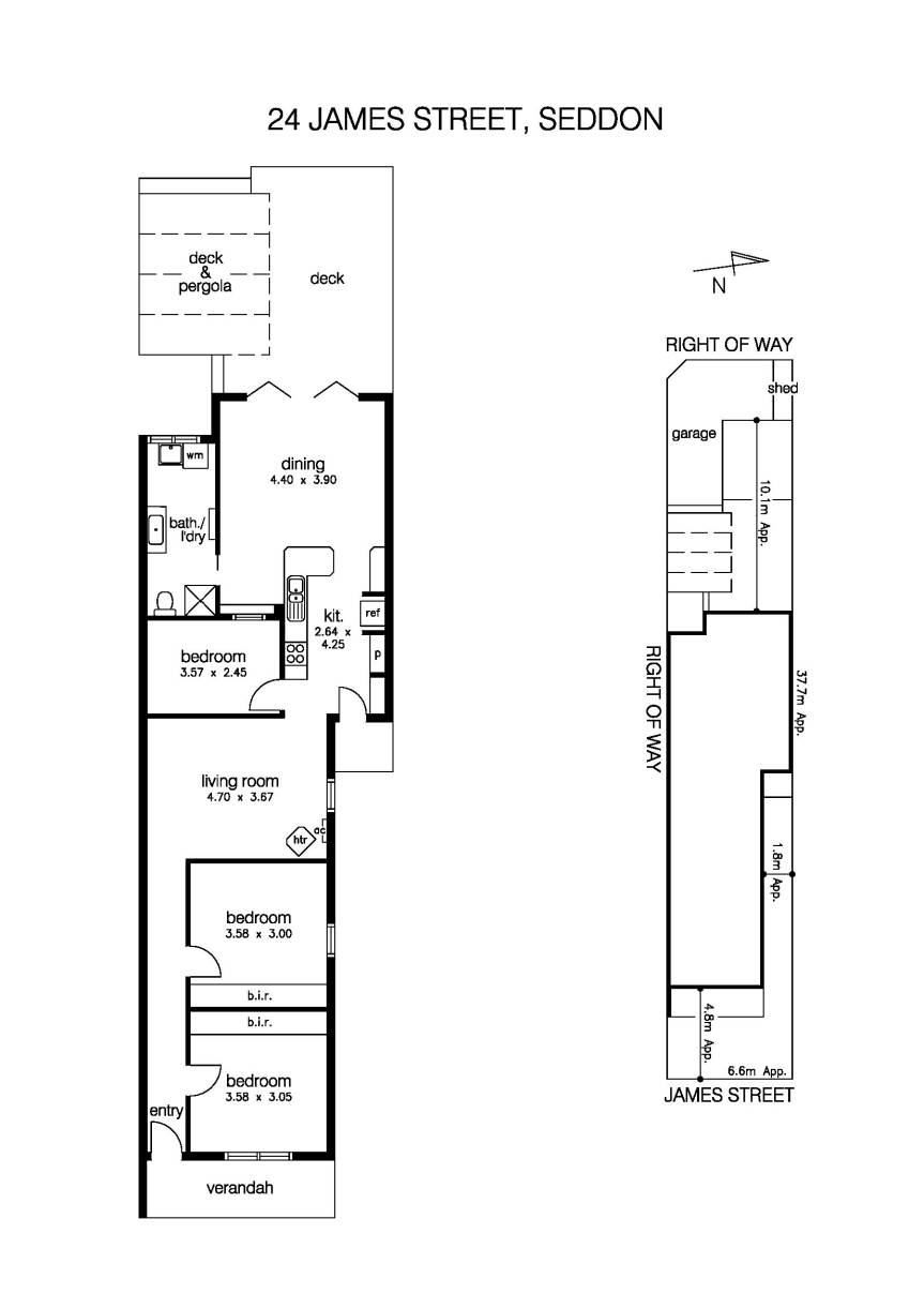 24 James Street, SEDDON VIC 3011 - Floorplan