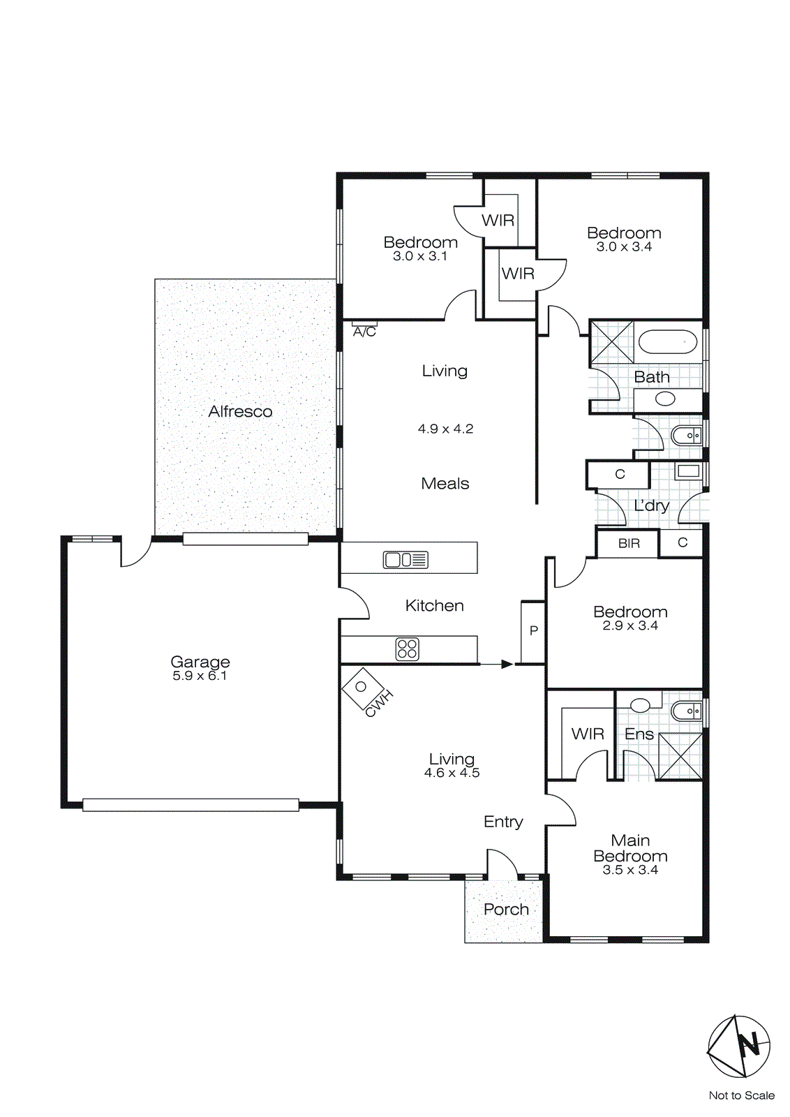 24 Parbury Avenue, Lake Gardens VIC 3355 - Floorplan