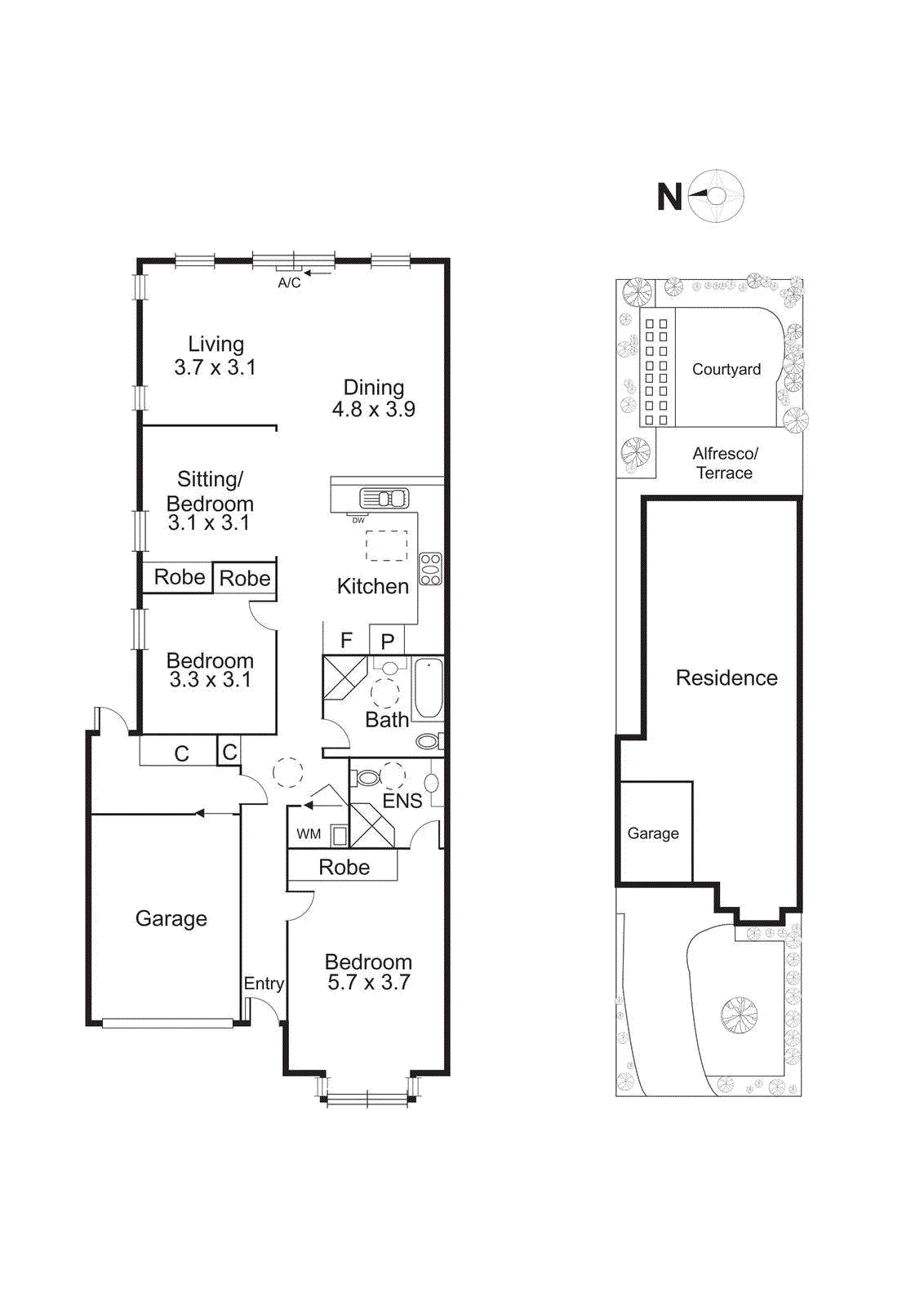 2/4 Santaram Street, Bentleigh East VIC 3165 - Floorplan