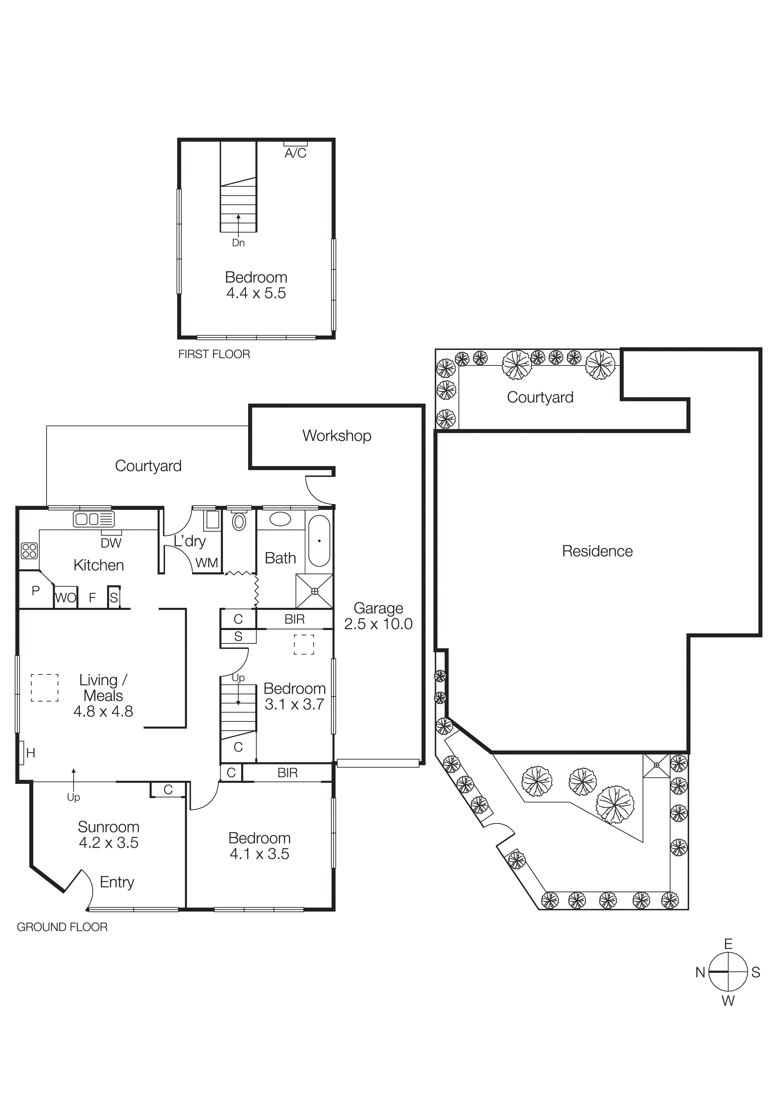 2/4 Seaview Avenue, Brighton VIC 3186 - Floorplan