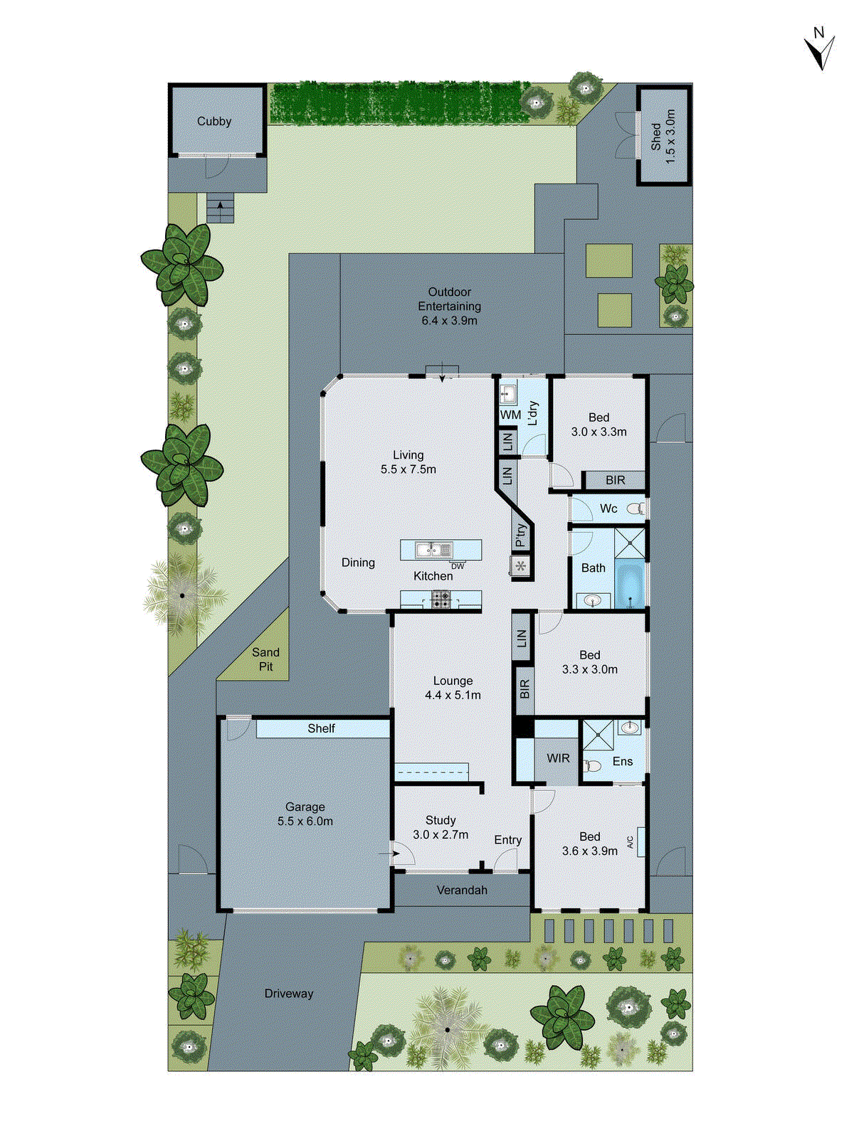 24 Semillion Place, Waurn Ponds VIC 3216 - Floorplan