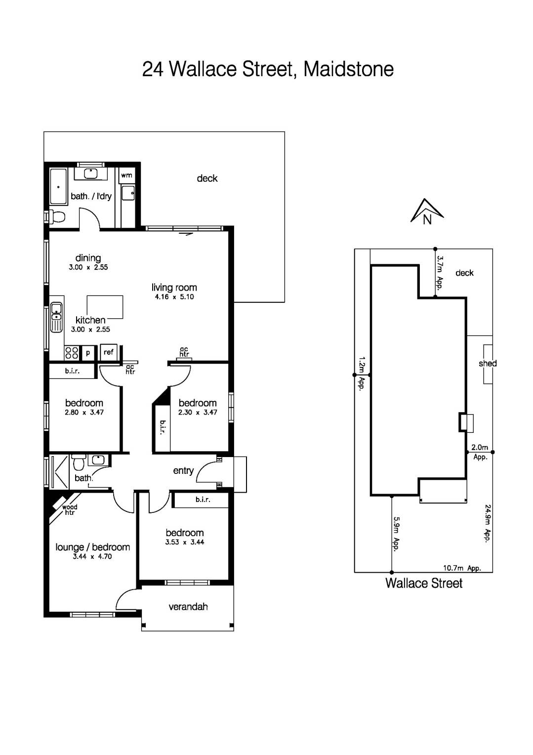 24 Wallace Street, MAIDSTONE VIC 3012 - Floorplan