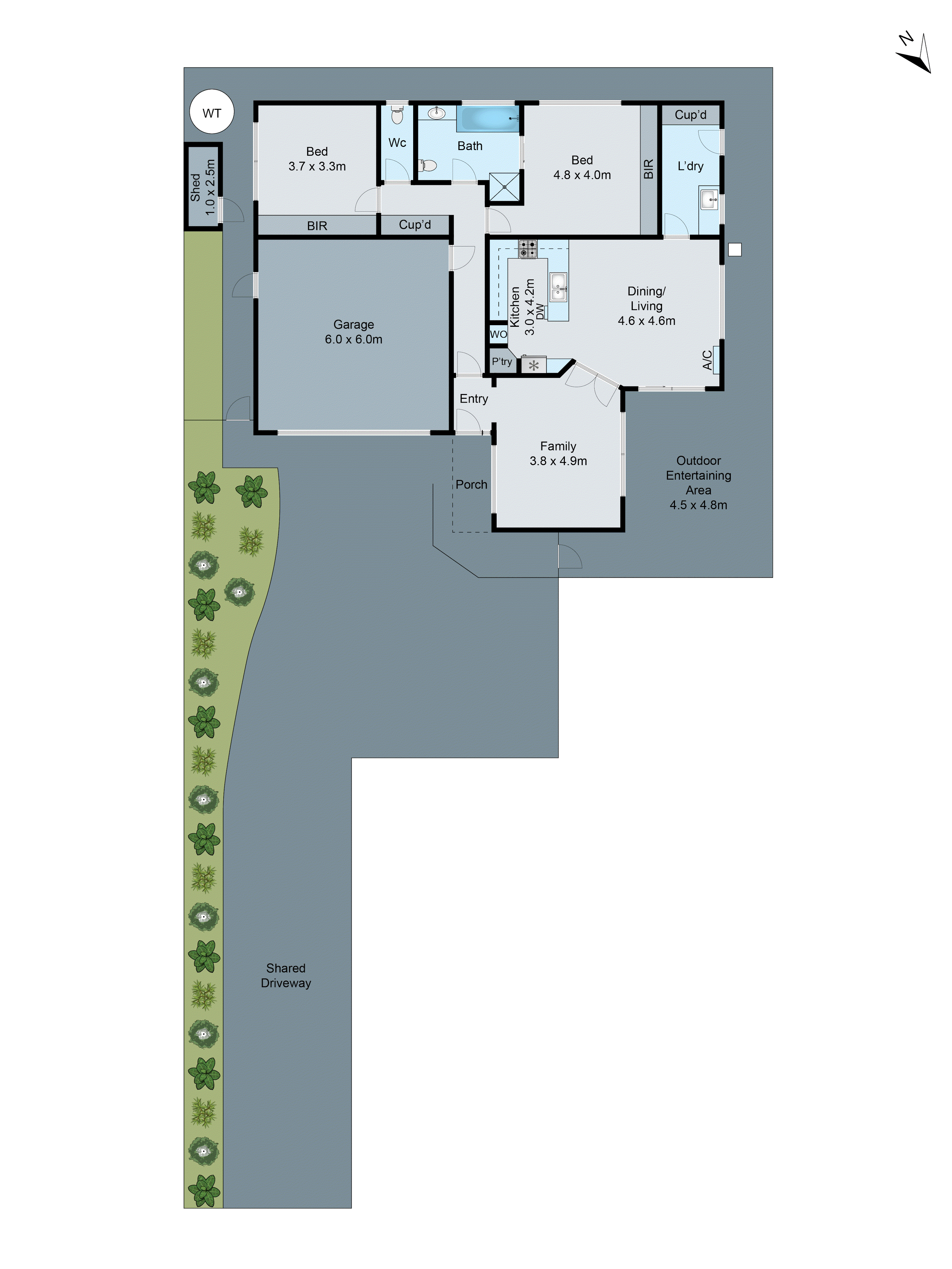 2/40 Parkwood Drive, Highton VIC 3216 - Floorplan
