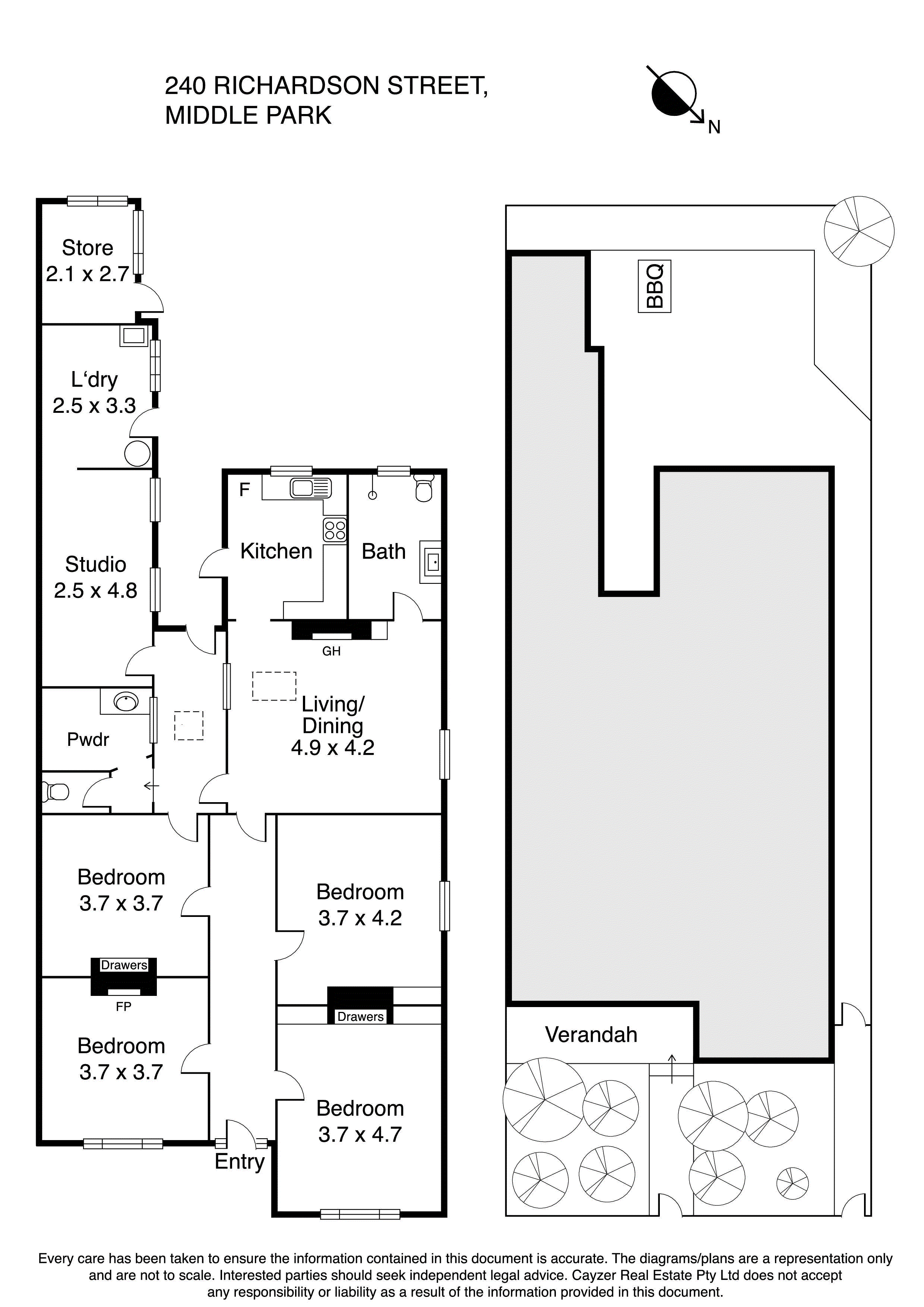 240 Richardson Street, MIDDLE PARK VIC 3206 - Floorplan