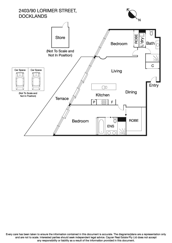 2403/90 Lorimer Street, DOCKLANDS VIC 3008 - Floorplan