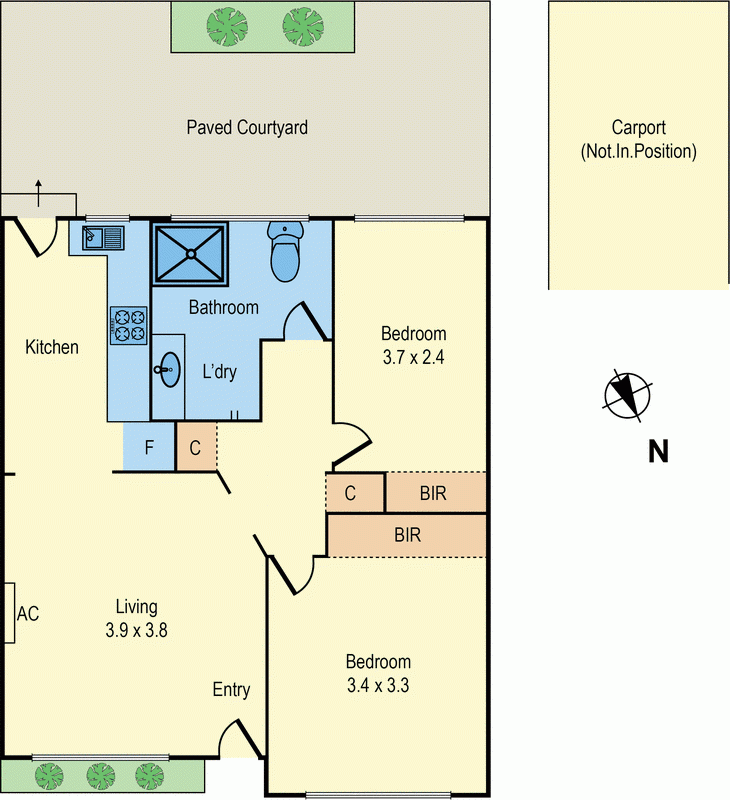 2/41 Albenca Street, MENTONE VIC 3194 - Floorplan