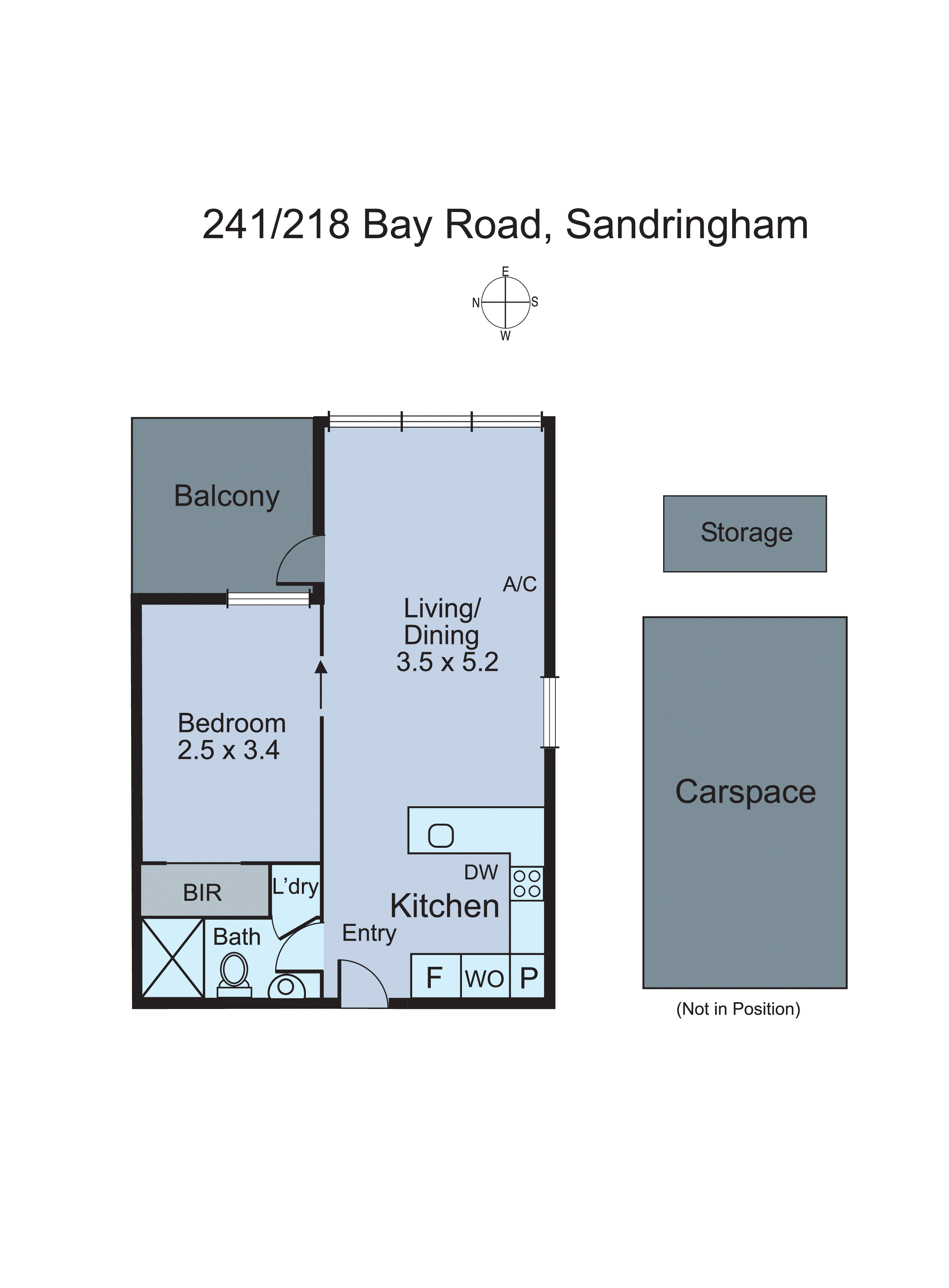 241/218 Bay Road, Sandringham VIC 3191 - Floorplan