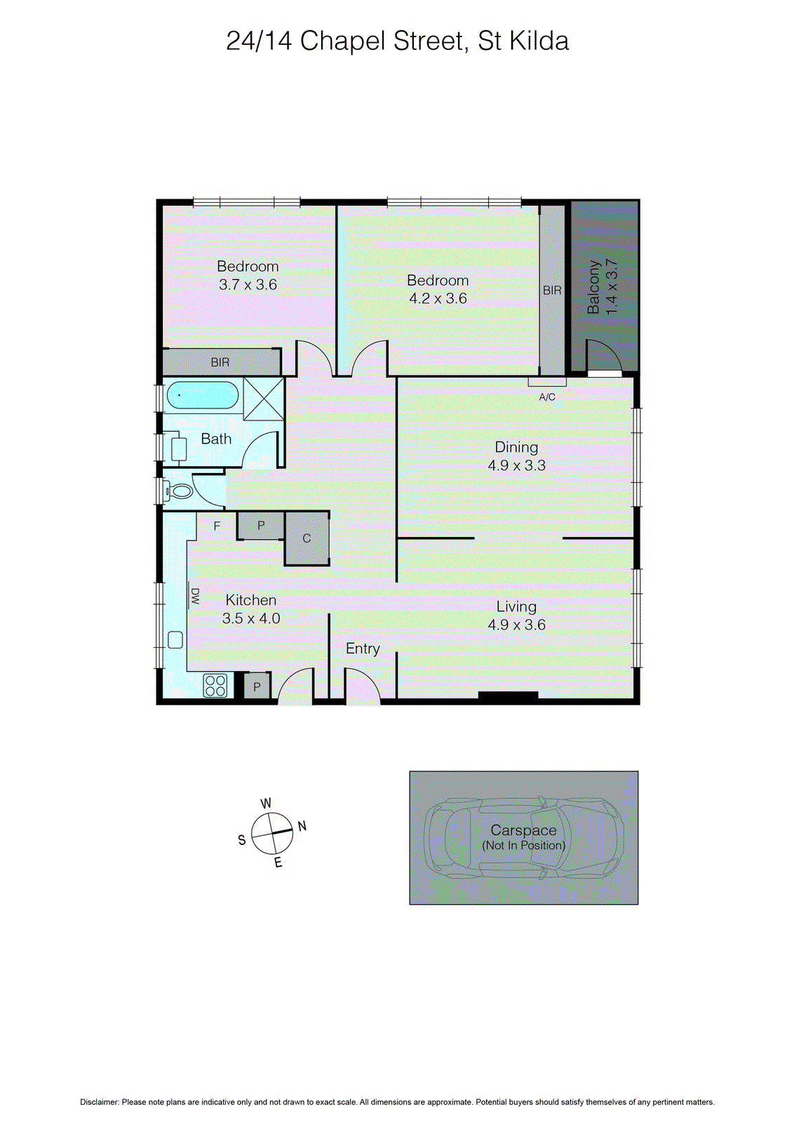 24/14 Chapel Street, St Kilda VIC 3182 - Floorplan
