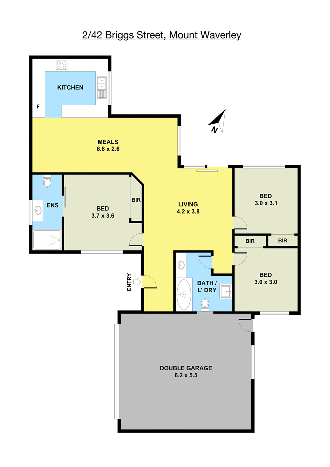 2/42 Briggs Street, Mount Waverley VIC 3149 - Floorplan