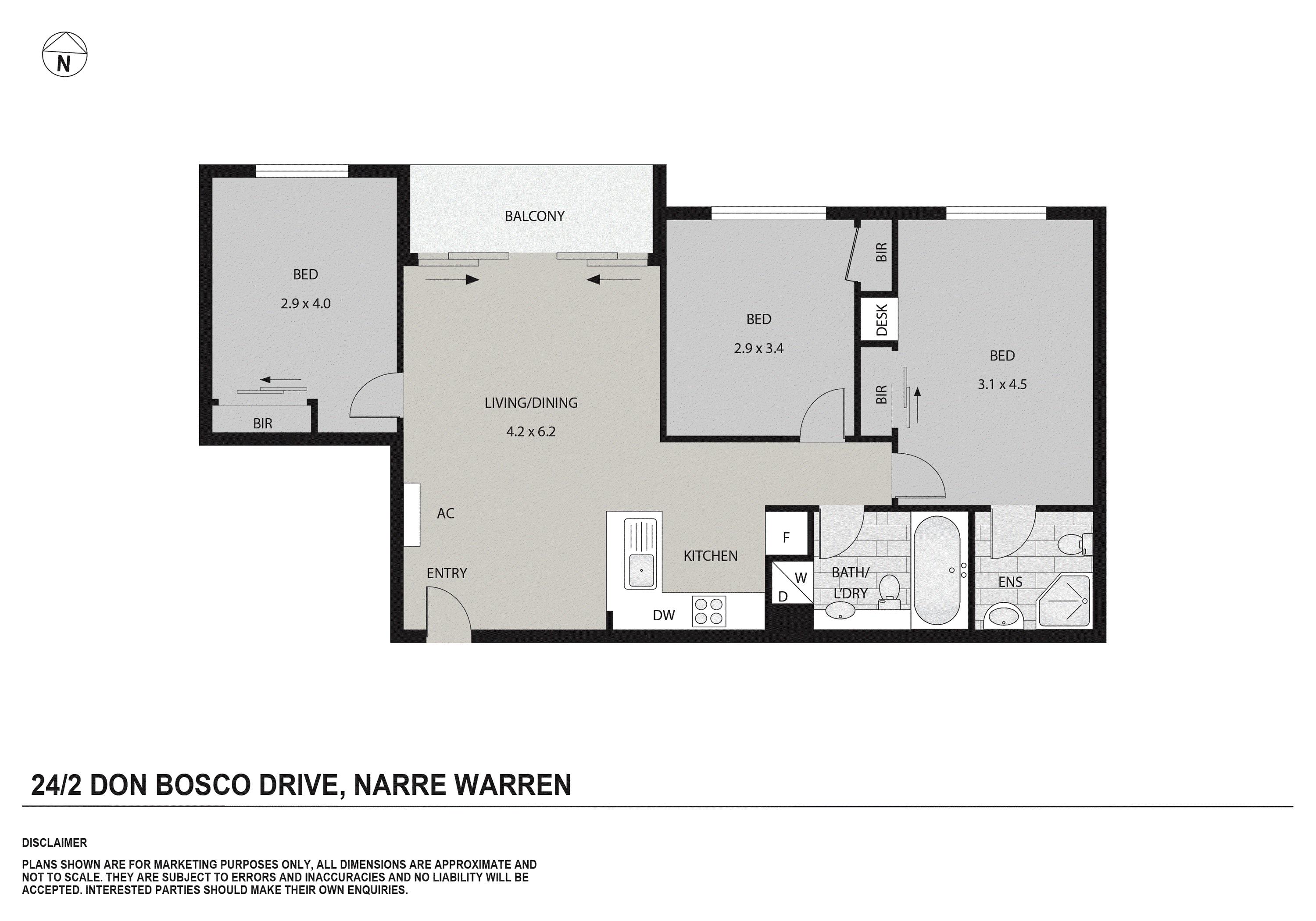 24/2 Don Bosco Drive, Narre Warren VIC 3805 - Floorplan