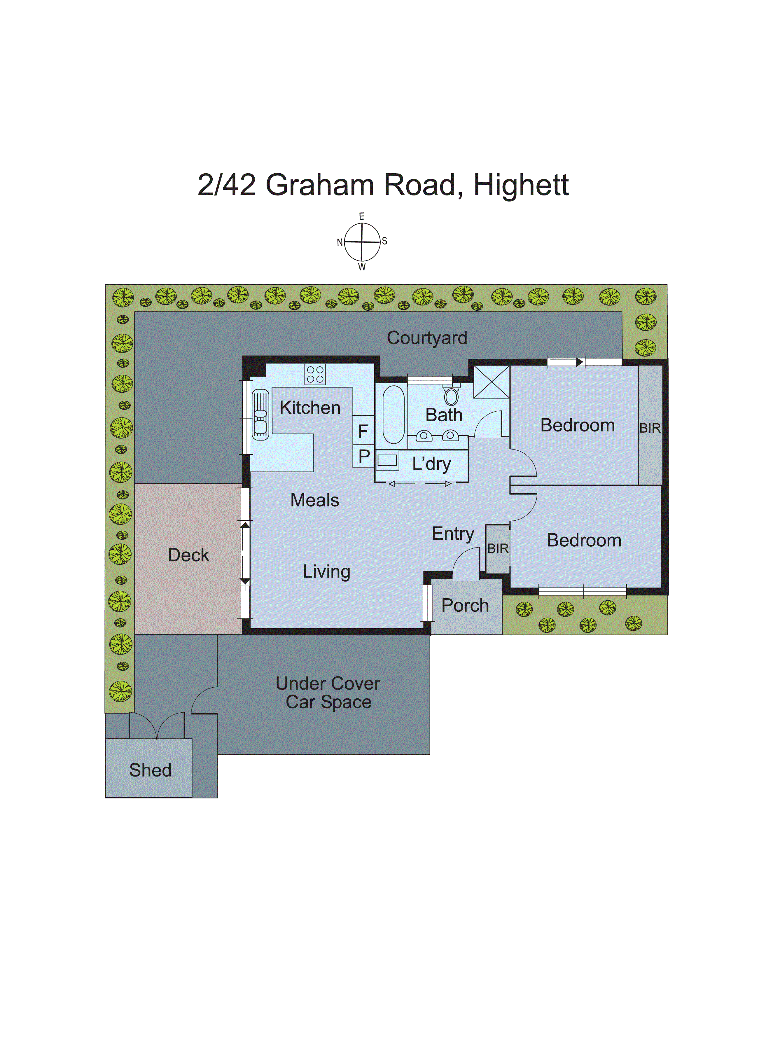2/42 Graham Road, Highett VIC 3190 - Floorplan