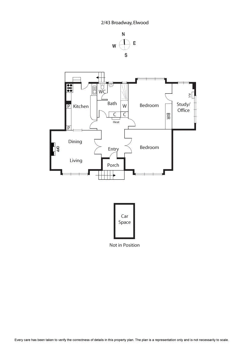2/43 Broadway, ELWOOD VIC 3184 - Floorplan