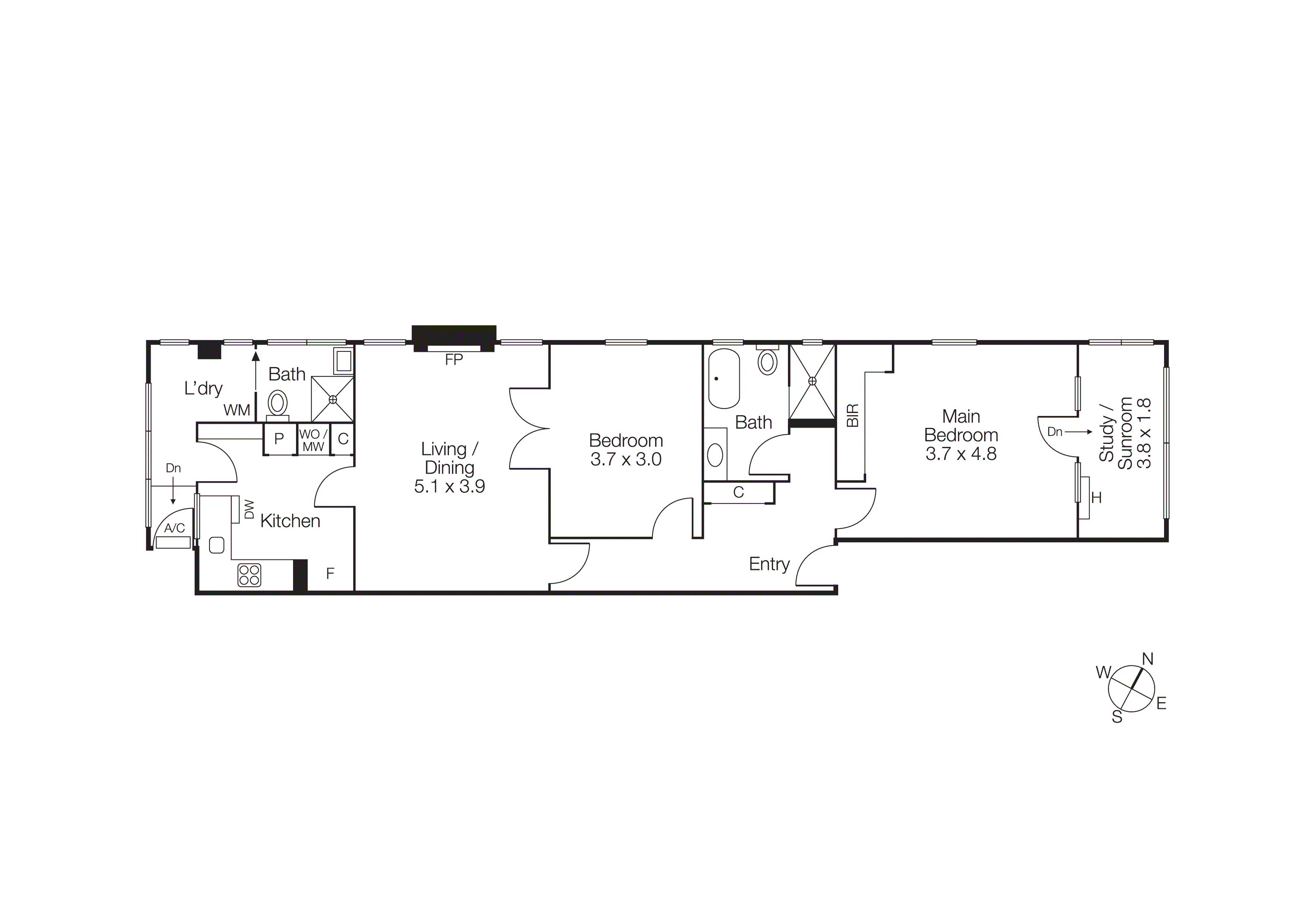 2/43 Mitford Street, Elwood VIC 3184 - Floorplan