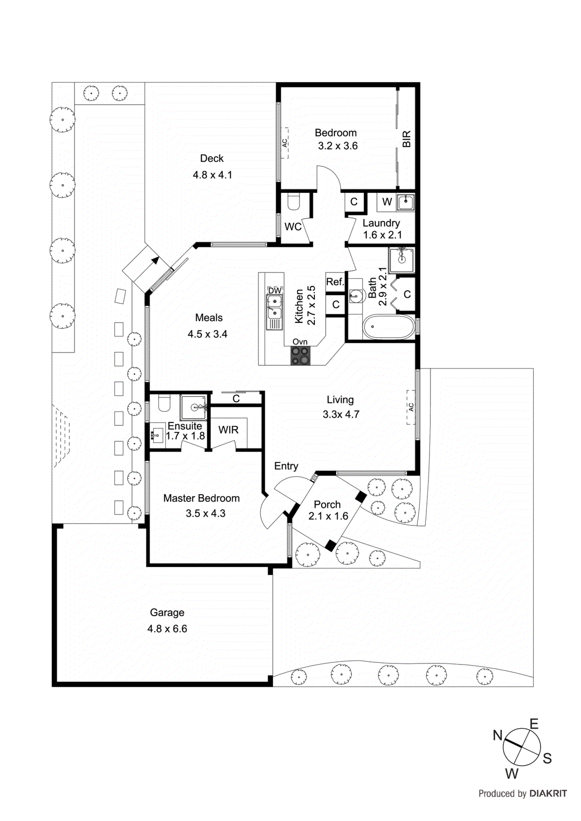 2/43 Power Avenue, Ashwood VIC 3147 - Floorplan