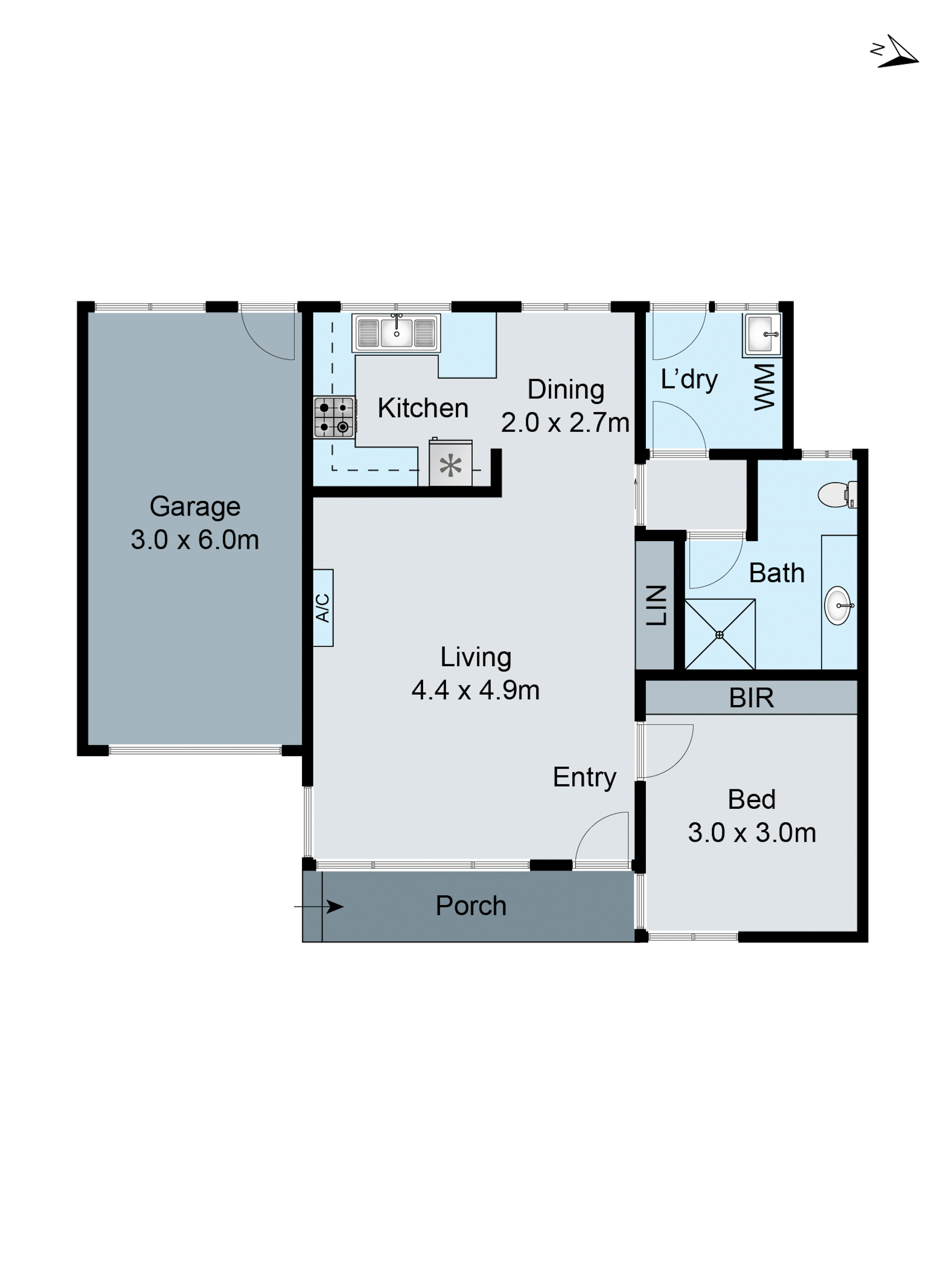 2/43 Vanessa Avenue, Highton VIC 3216 - Floorplan