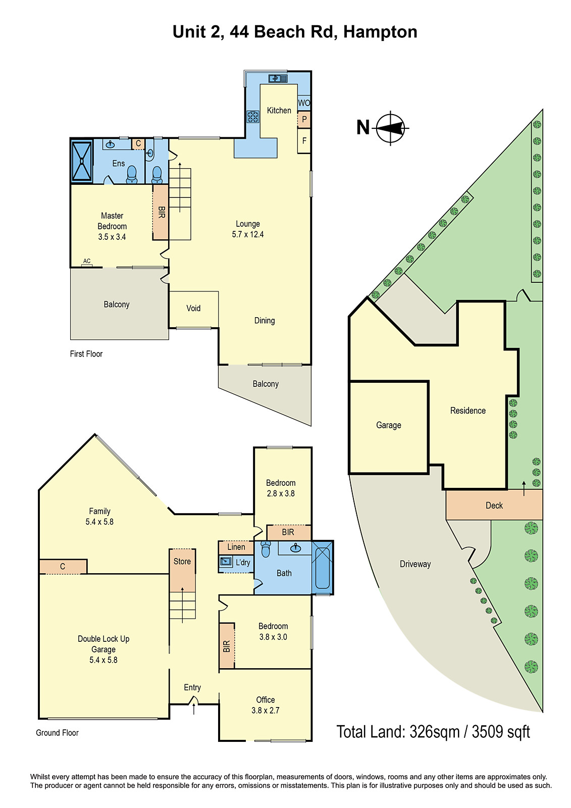 2/44 Beach Road, Hampton VIC 3188 - Floorplan