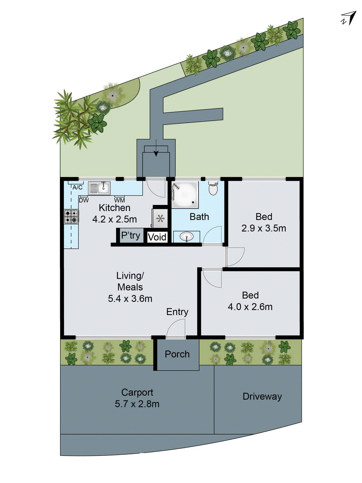 2/44 Bellarine Highway, Newcomb VIC 3219 - Floorplan