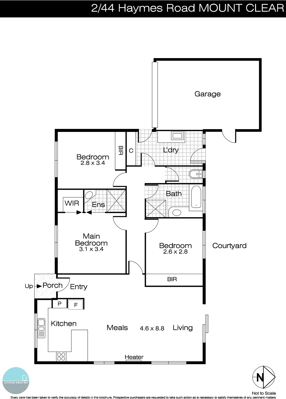 2/44 Haymes Road, Mount Clear VIC 3350 - Floorplan