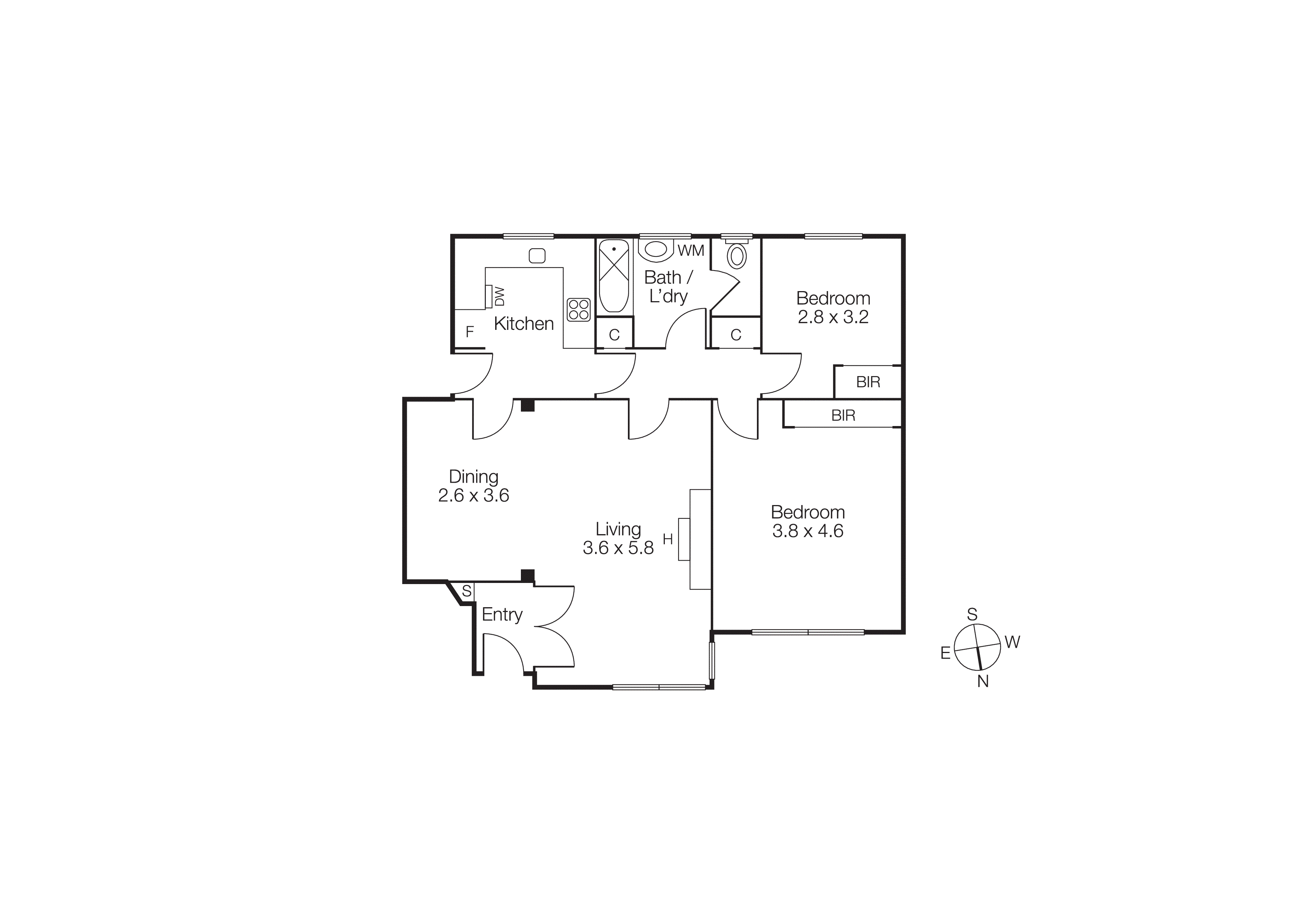 2/45-47 Chapel Street, St Kilda VIC 3182 - Floorplan
