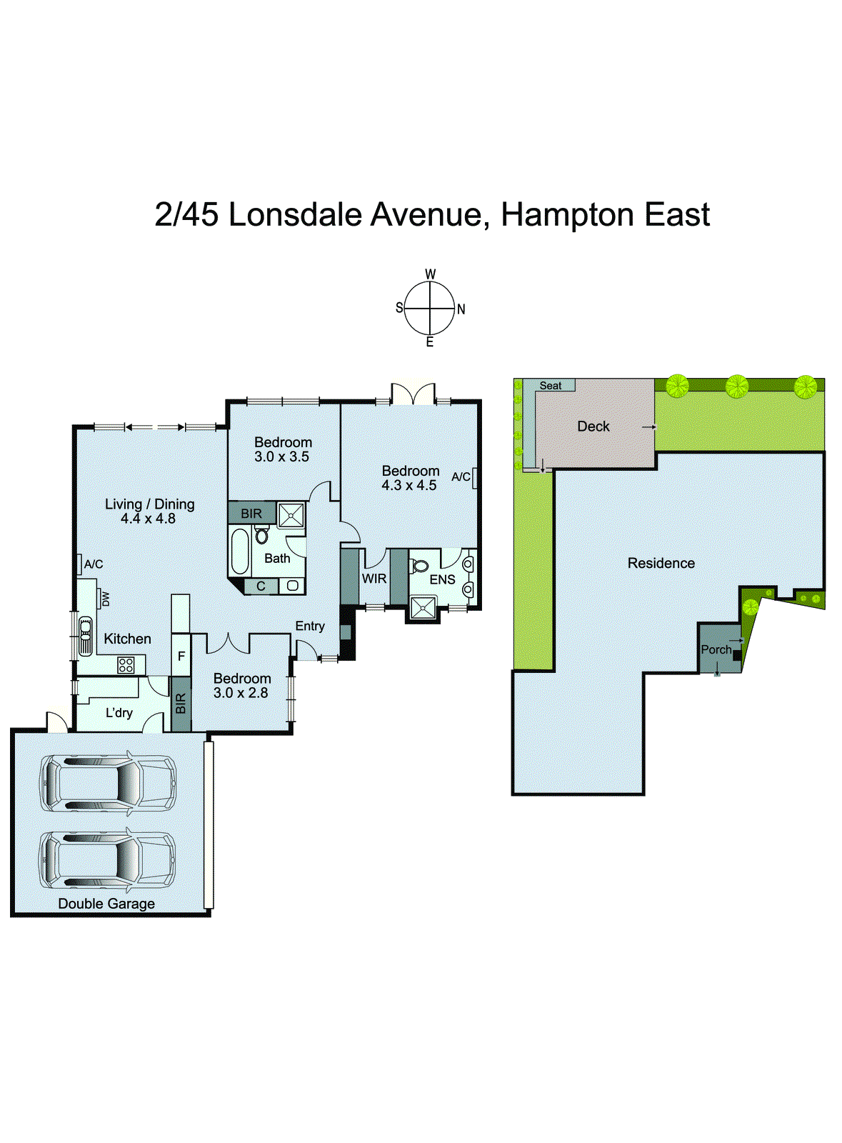 2/45 Lonsdale Avenue, Hampton East VIC 3188 - Floorplan
