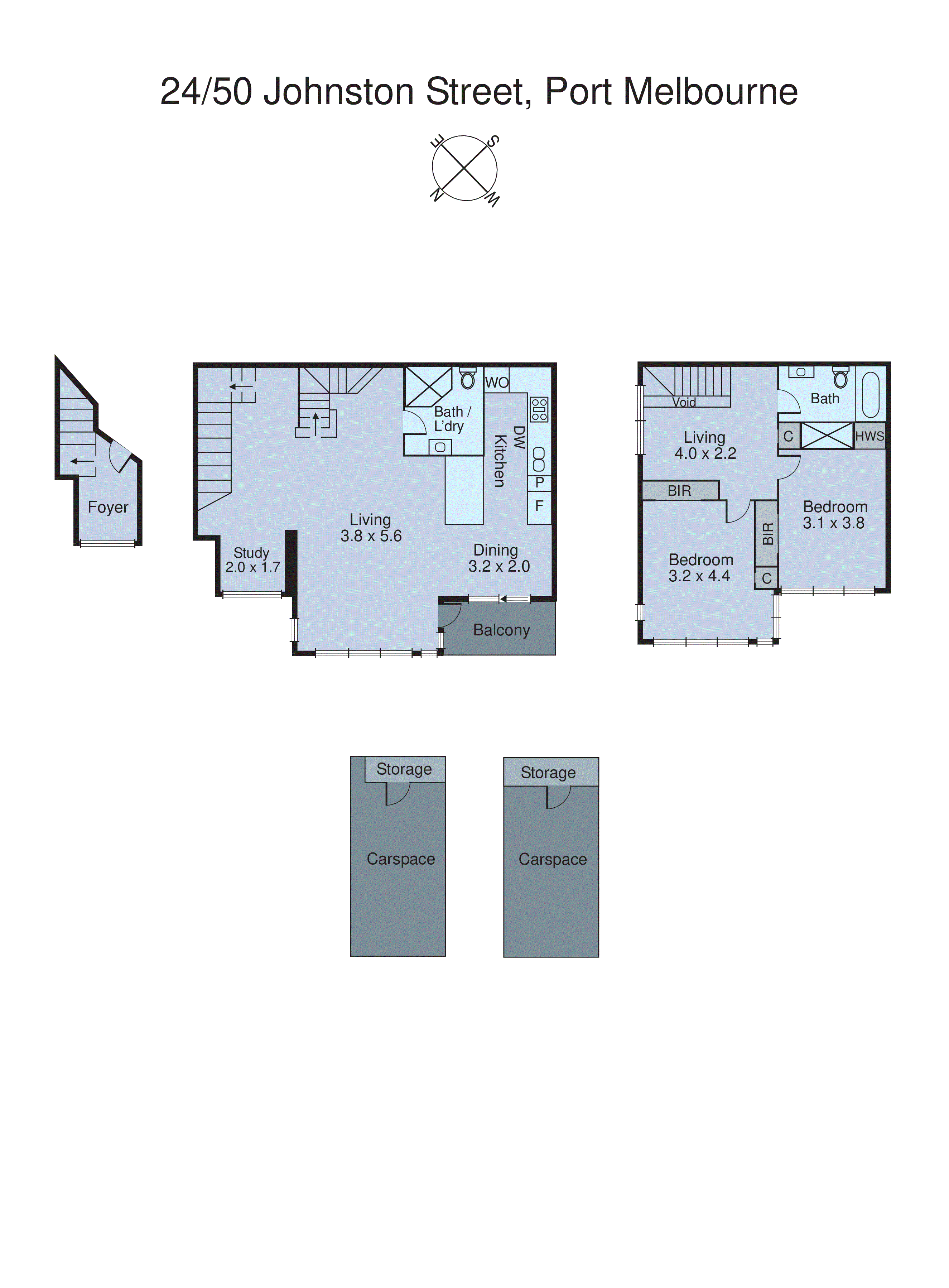 24/50 Johnston Street, Port Melbourne VIC 3207 - Floorplan
