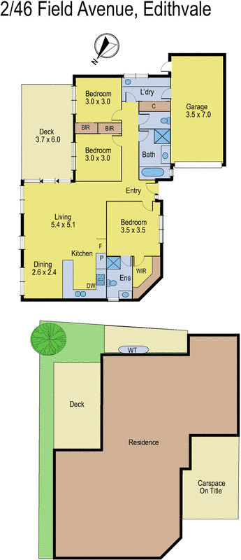 2/46 Field Avenue, Edithvale VIC 3196 - Floorplan