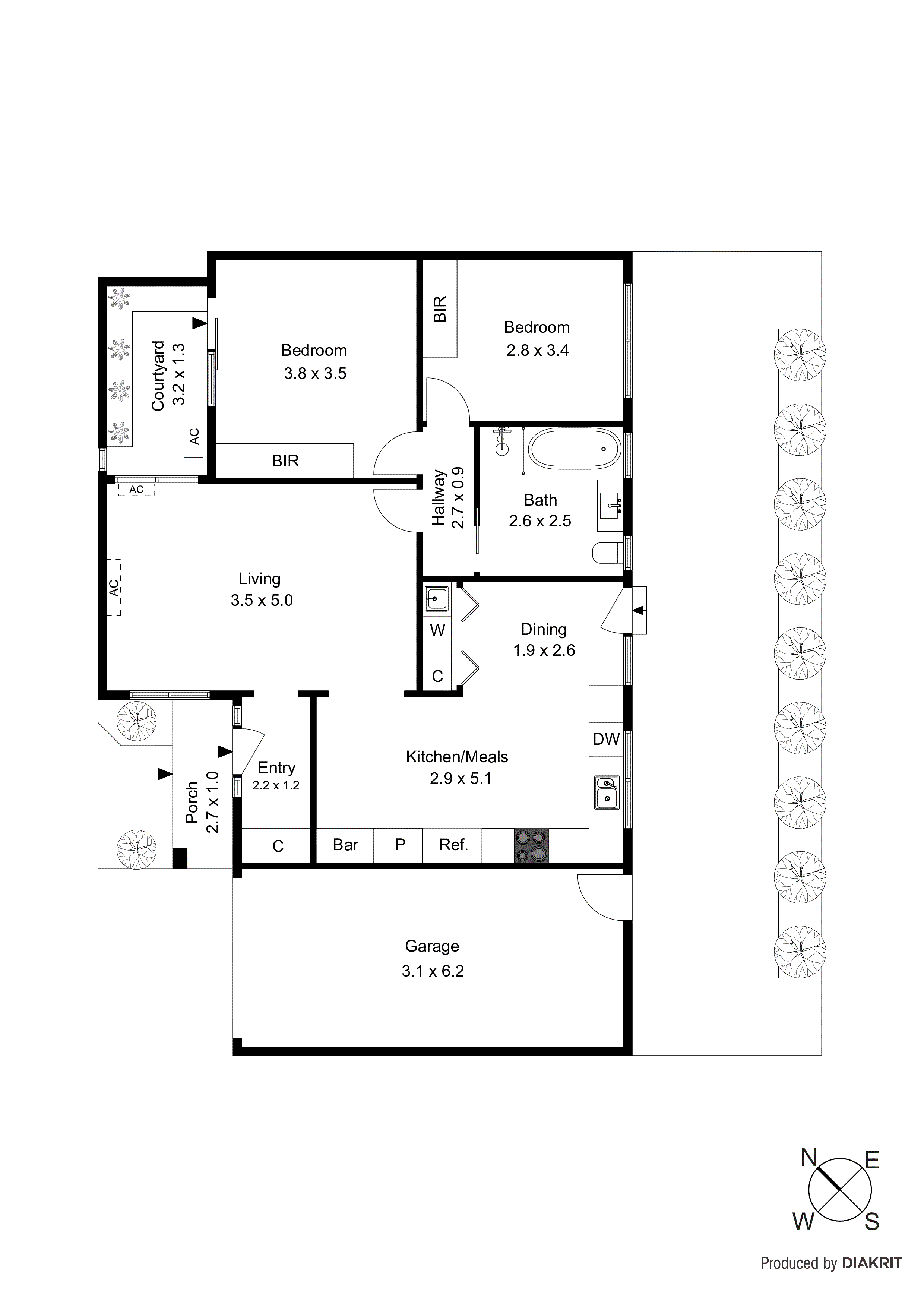 2/460 Como Parade West, Mordialloc VIC 3195 - Floorplan