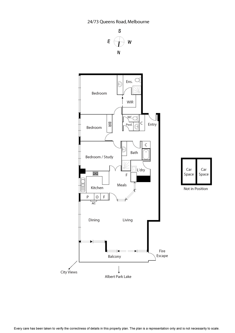 24/73 Queens Road, MELBOURNE VIC 3000 - Floorplan