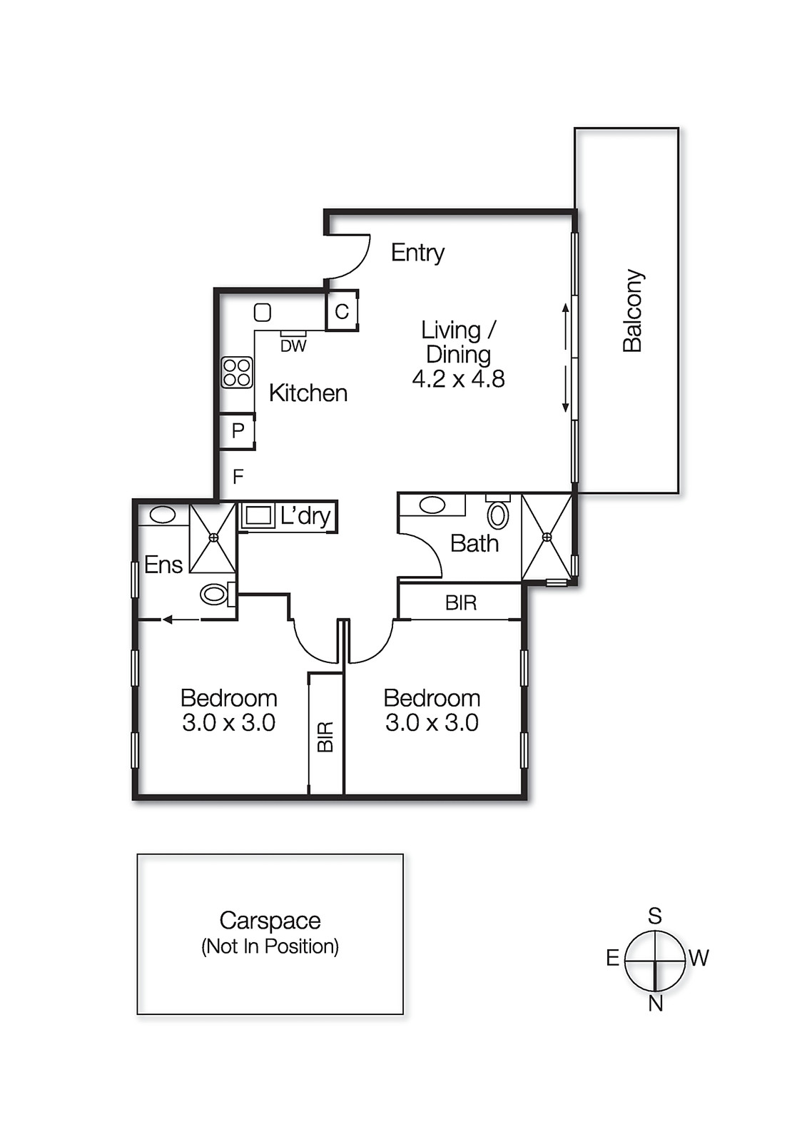 2/48b Montclair Avenue, Brighton VIC 3186 - Floorplan