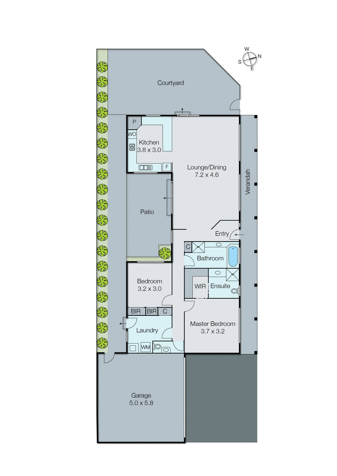 2/49 Plummer Road, Mentone VIC 3194 - Floorplan