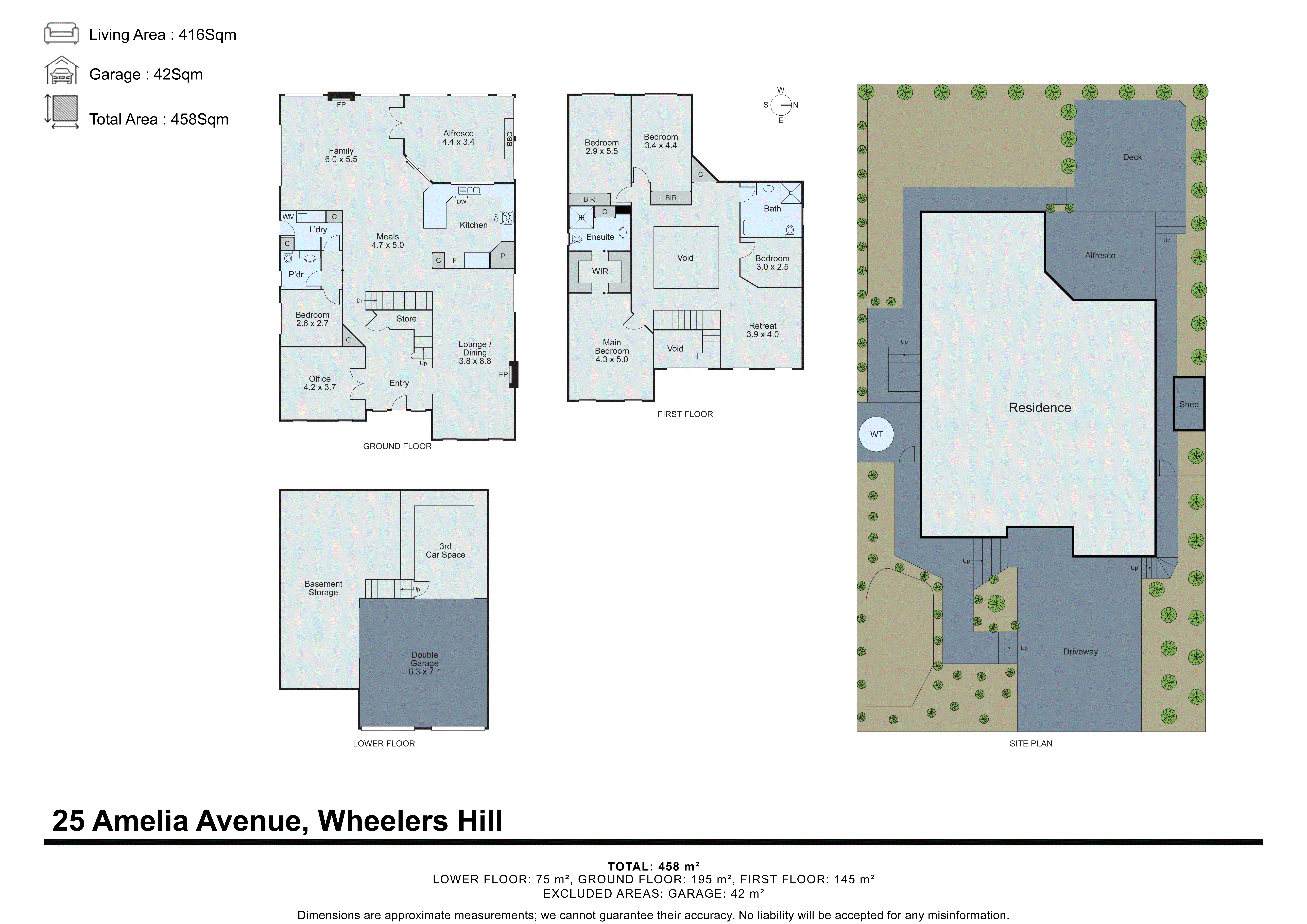 25 Amelia Avenue, Wheelers Hill VIC 3150 - Floorplan