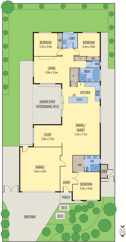 25 Baybrook Avenue, Curlewis VIC 3222 - Floorplan
