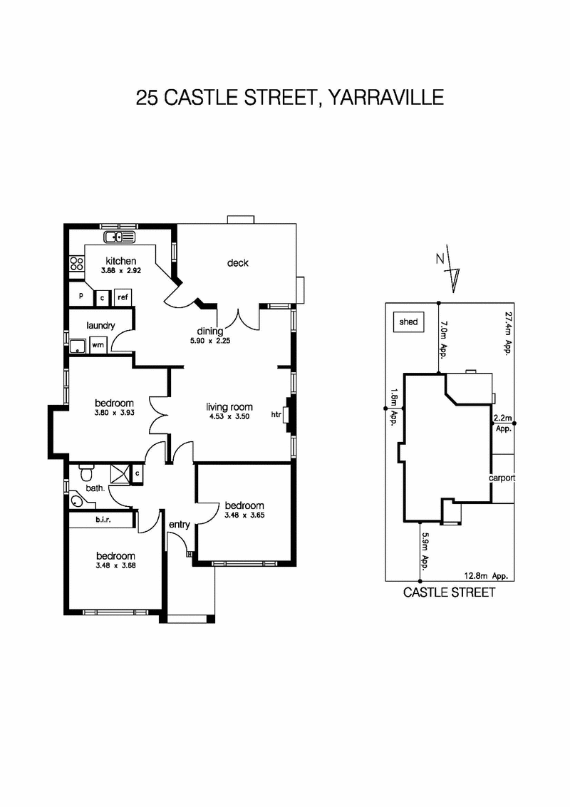 25 Castle Street, YARRAVILLE VIC 3013 - Floorplan
