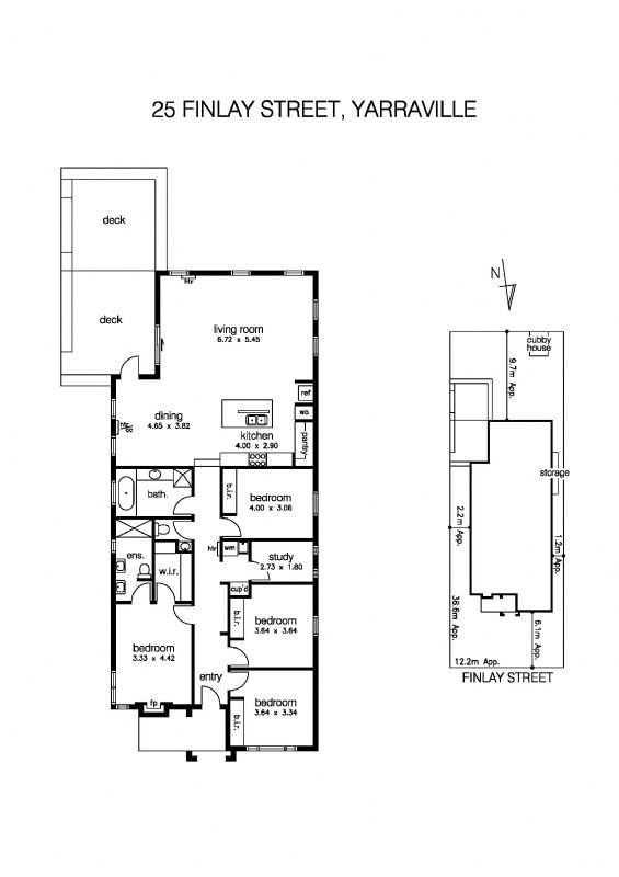 25 Finlay Street, YARRAVILLE VIC 3013 - Floorplan