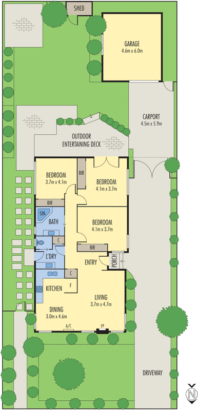 25 Fraser Street, Herne Hill VIC 3218 - Floorplan