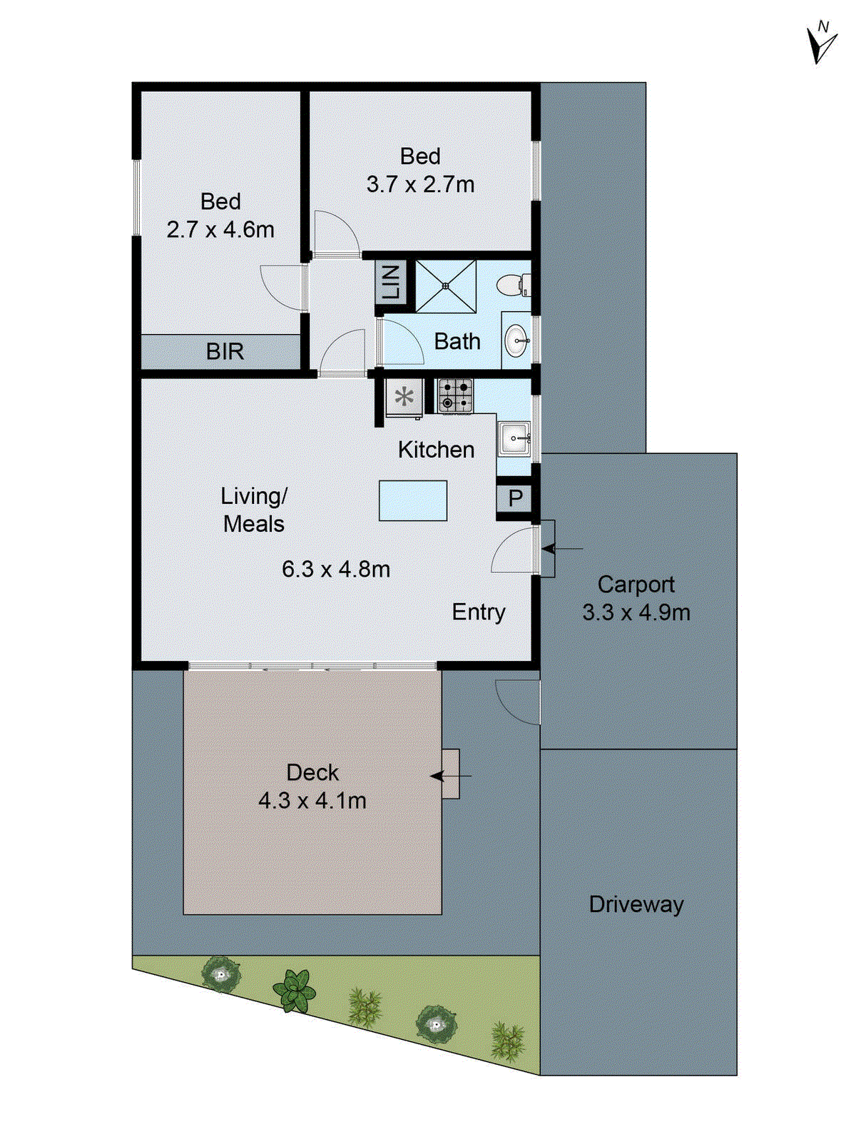 2/5 Harrow Close, Belmont VIC 3216 - Floorplan