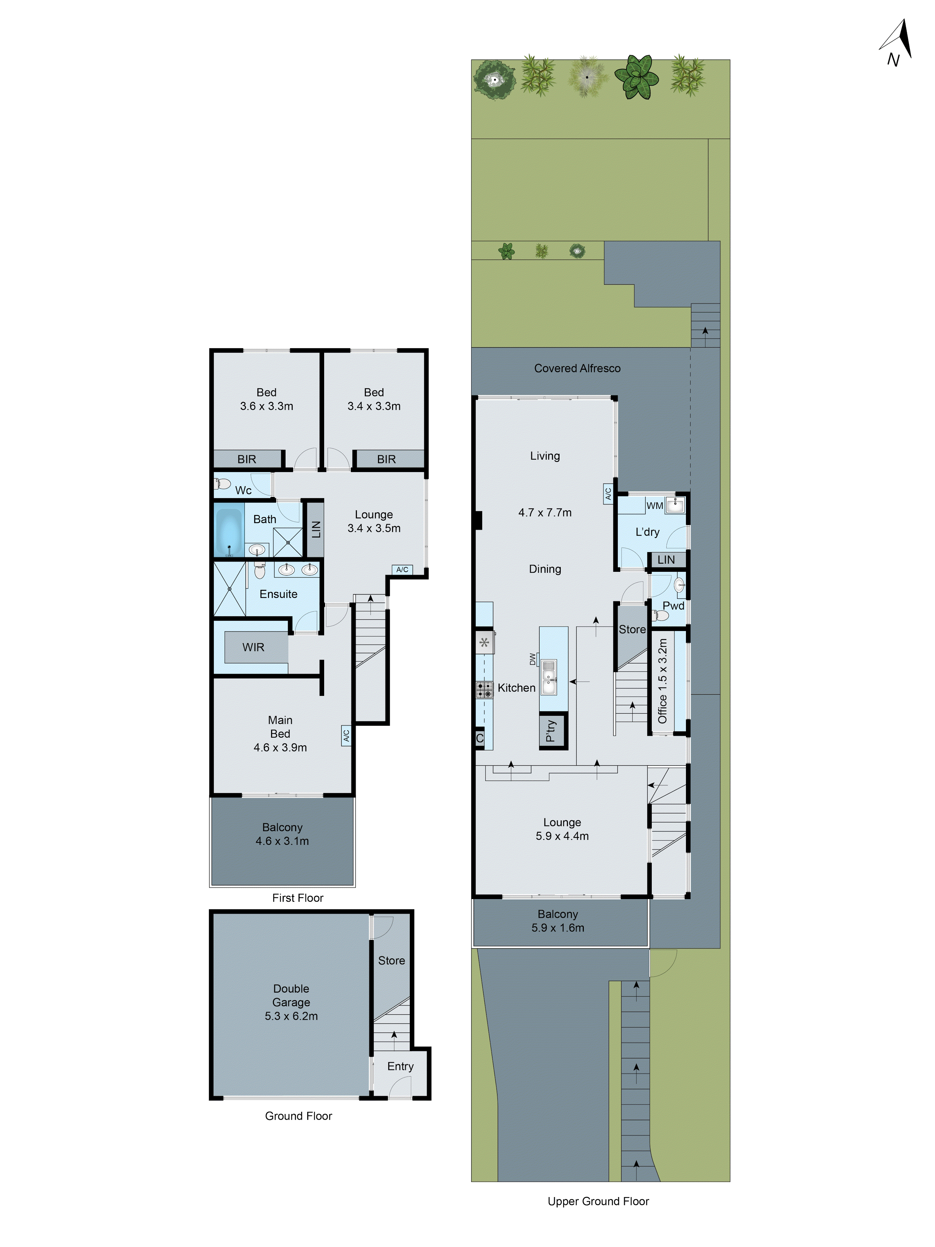 2/5 Lansbury Crescent, Highton VIC 3216 - Floorplan