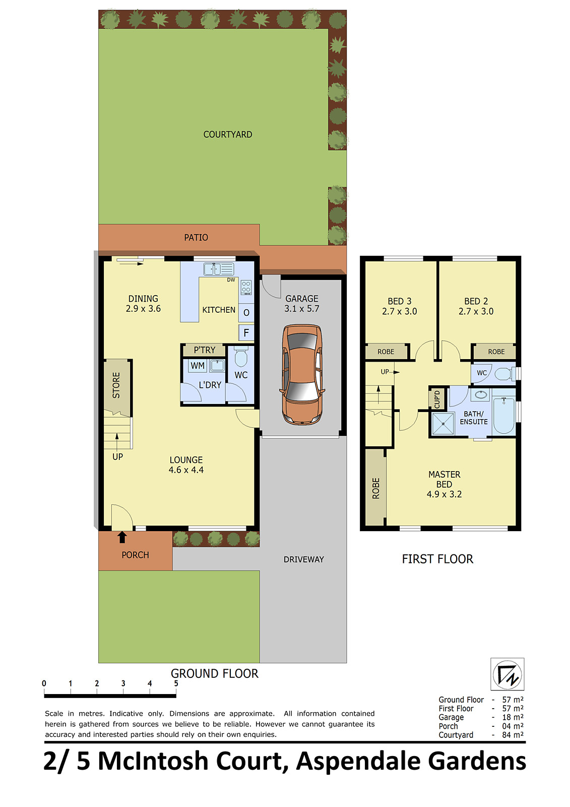2/5 McIntosh Court, Aspendale Gardens VIC 3195 - Floorplan