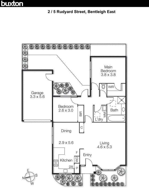 2/5 Rudyard Street, Bentleigh East VIC 3165 - Floorplan