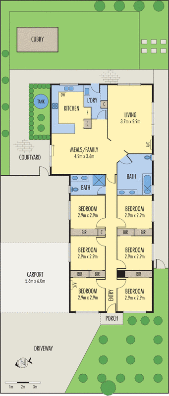25 Thwaites Close, Highton VIC 3216 - Floorplan